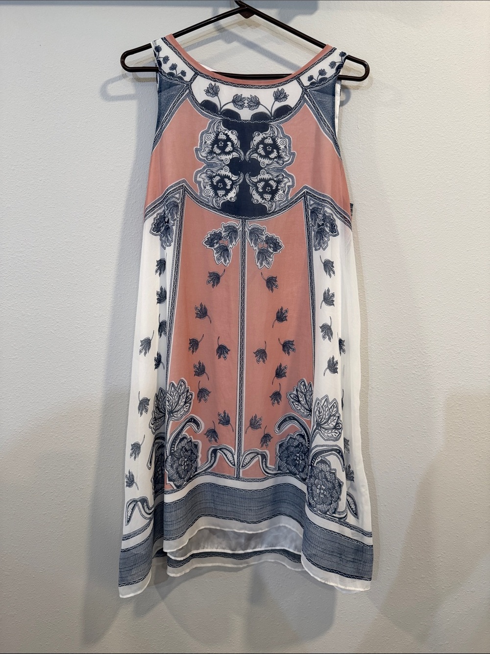 Max Studio Specialty Products Patterned High Neck Shift Dress (Size: L)